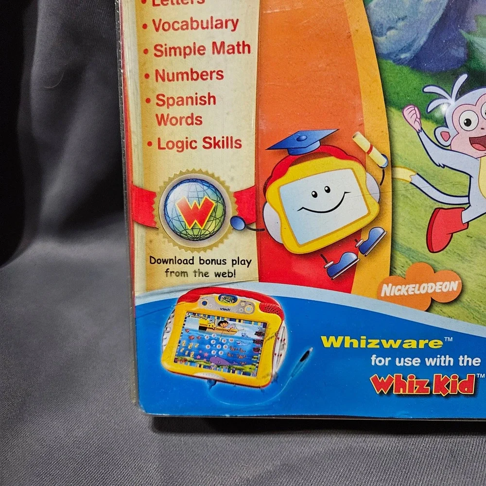 Vtech Whiz Kid Dora the Explorer Save the School Day Whizware New 80-086020